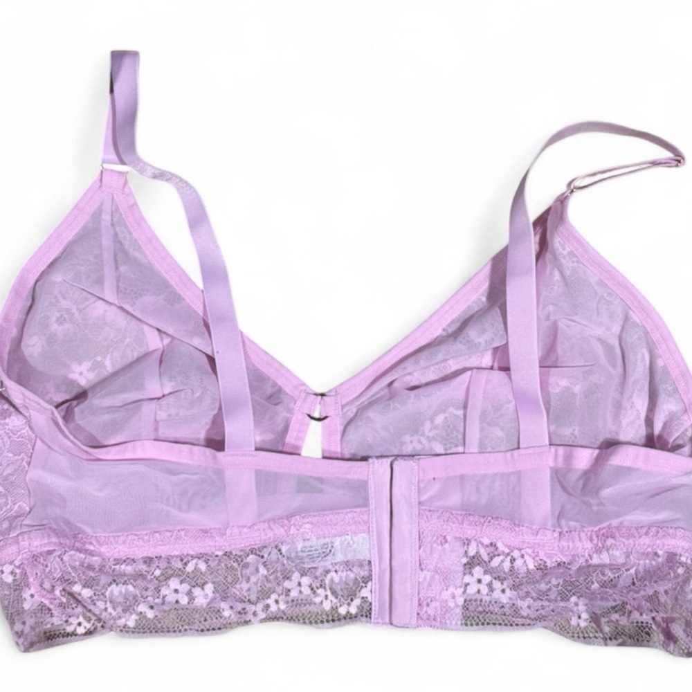 Size XXL Auden Lace Bralette in Pink - Picture 2 of 5
